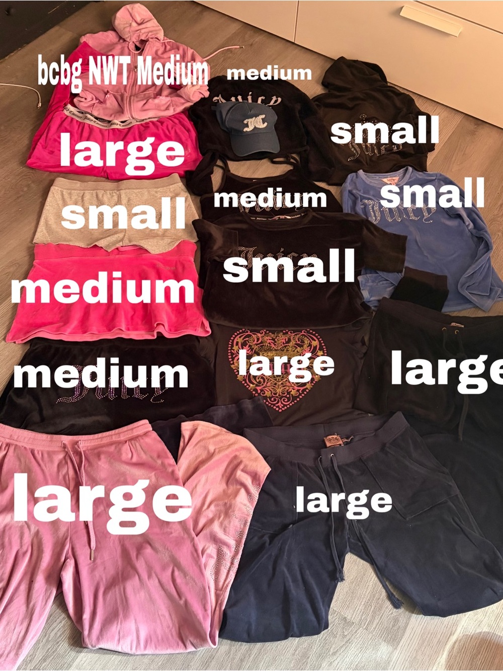 Y2K juicy couture bundle 15 pcs - Picture 2 of 2